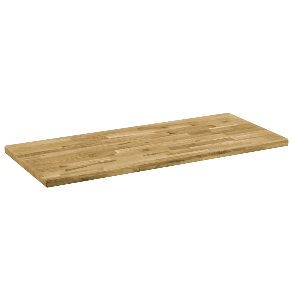 Pöytälevy kiinteä tammipuu suorakaide 44 mm 120x60 cm - Sisustajankoti.fi