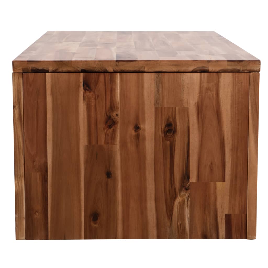 Sohvapöytä kiinteä akaasiapuu 90x50x37,5 cm - Sisustajankoti.fi