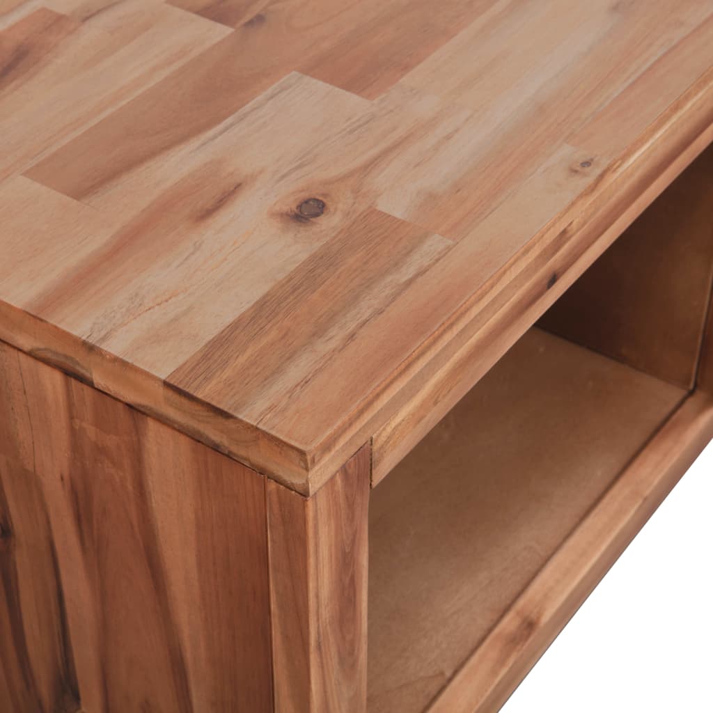 Sohvapöytä kiinteä akaasiapuu 90x50x37,5 cm - Sisustajankoti.fi