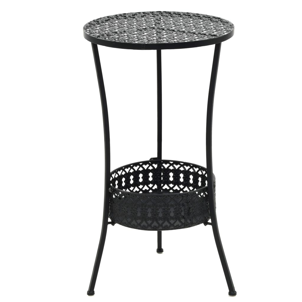 Bistropöytä musta 40x70 cm metalli - Sisustajankoti.fi