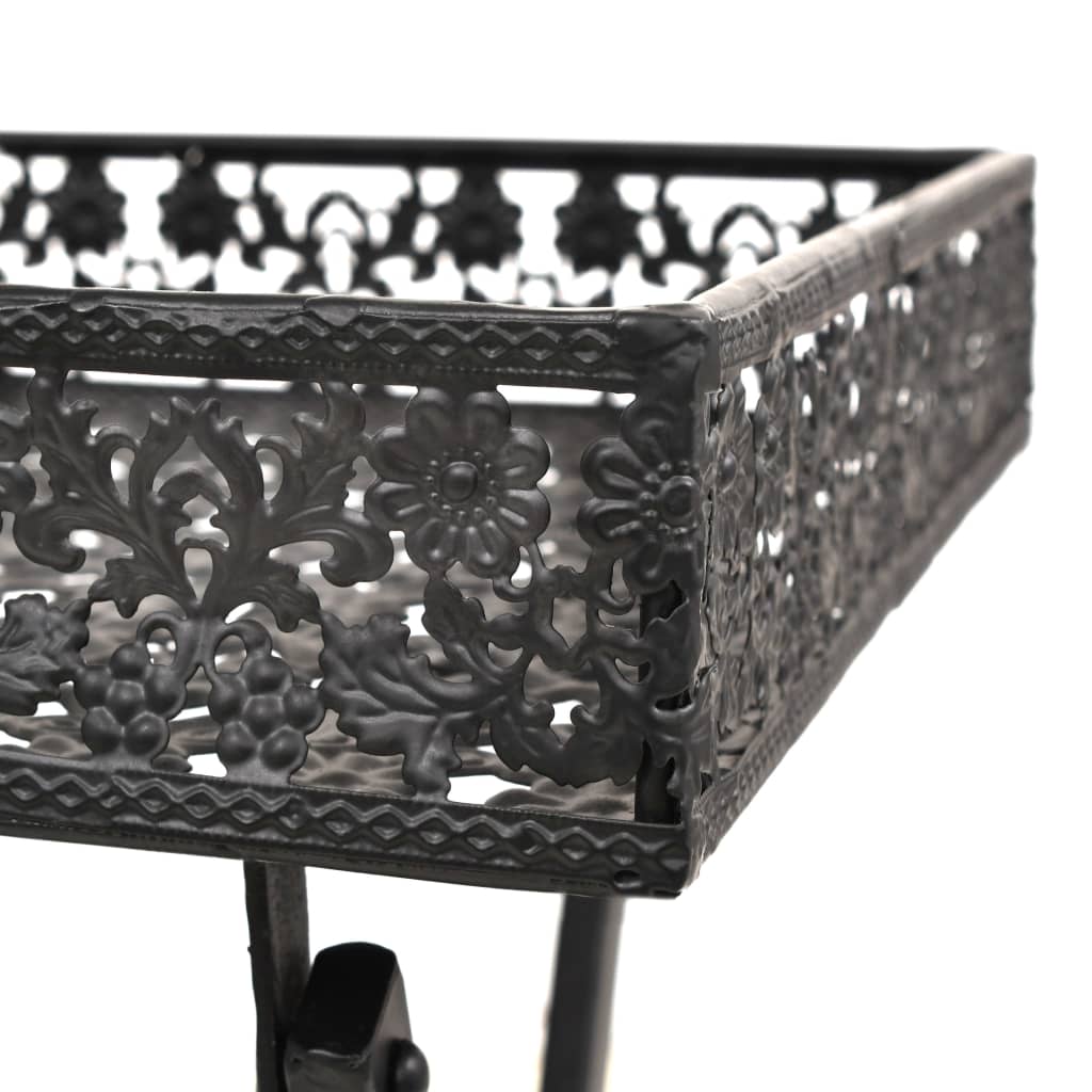 Taittuva sivupöytä vintagetyyli metalli 58x35x72 cm musta - Sisustajankoti.fi