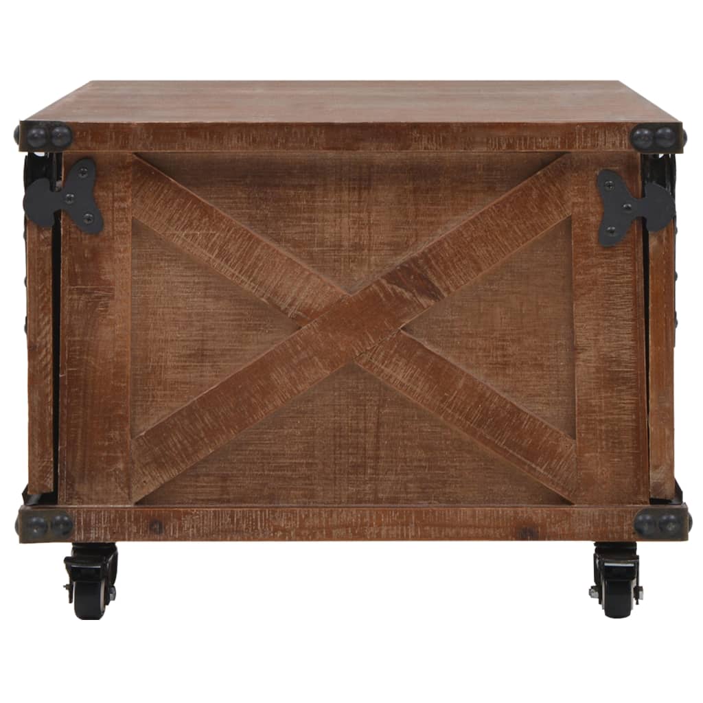 Kahvipöytä kiinteä kuusipuu 91x51x38 cm ruskea - Sisustajankoti.fi