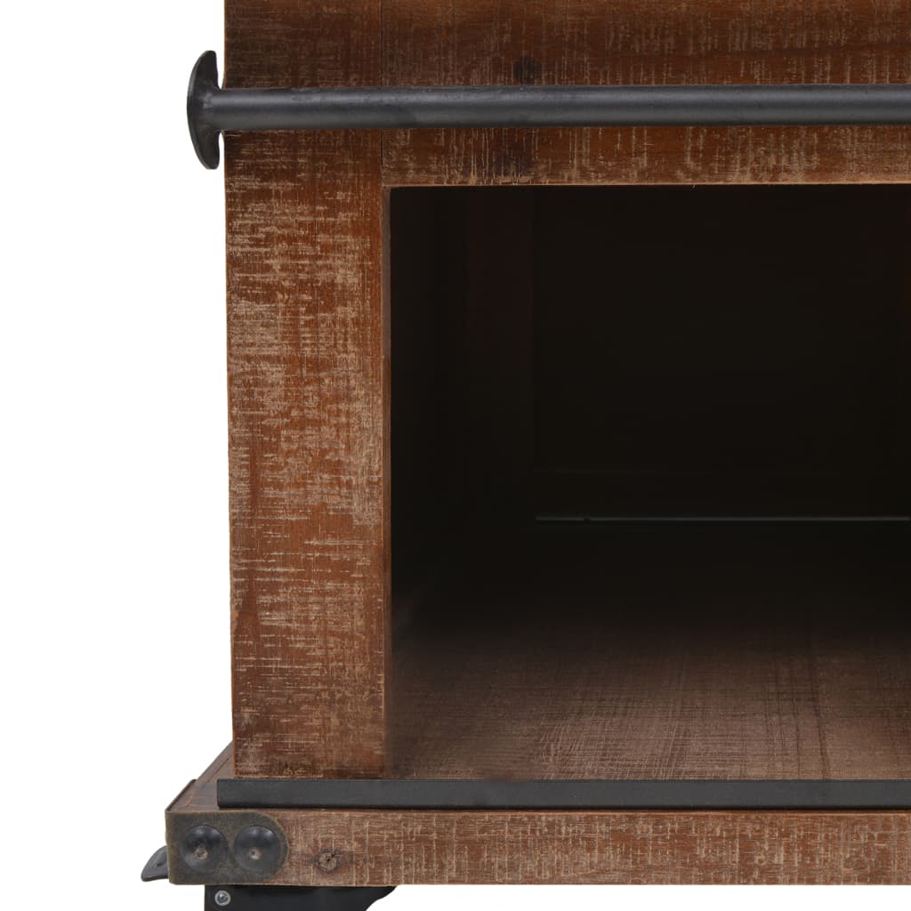 Kahvipöytä kiinteä kuusipuu 91x51x38 cm ruskea - Sisustajankoti.fi