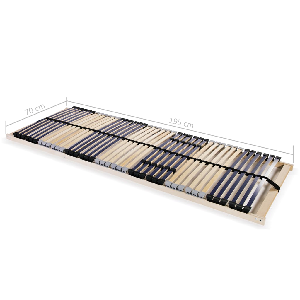 Sängyn sälepohja 42 säleellä 7 vyöhykettä 70x200 cm - Sisustajankoti.fi