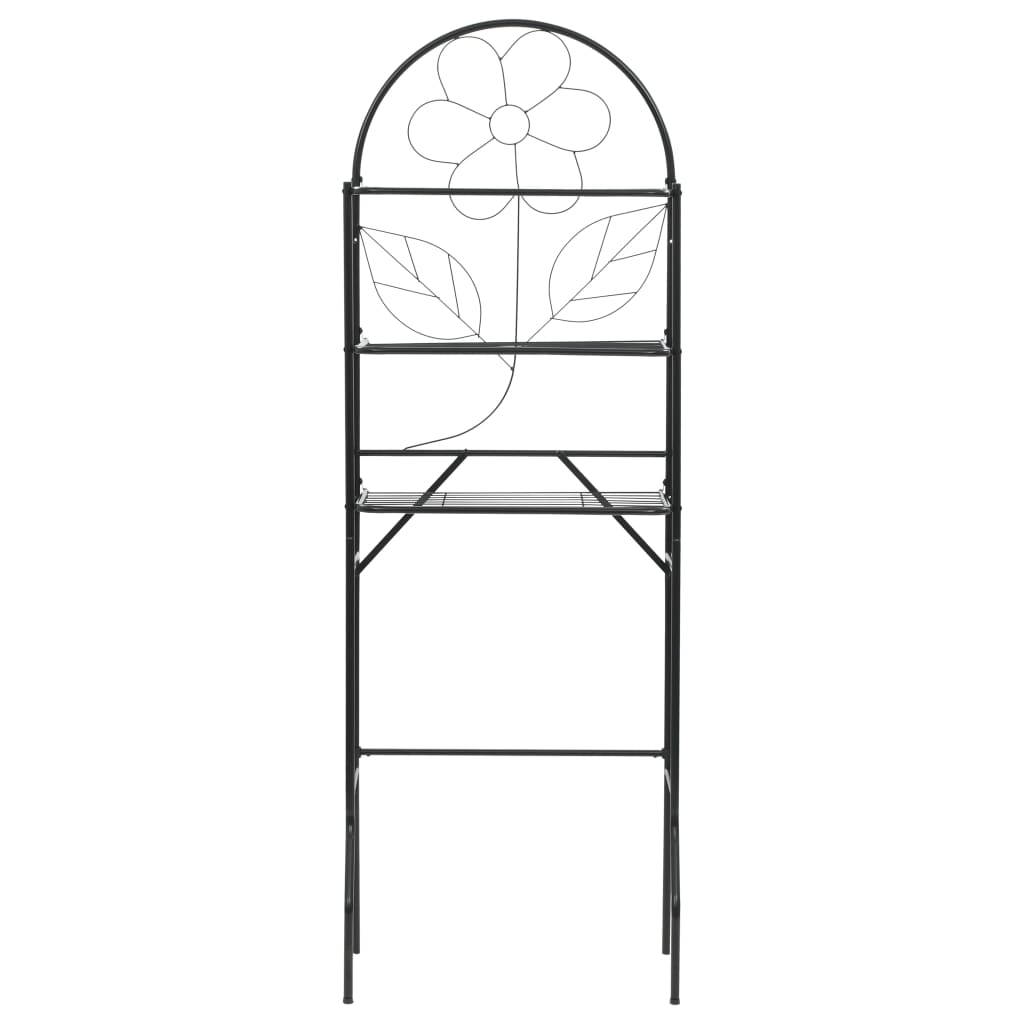 WC-hylly musta 60 x 33 x 174 cm - Sisustajankoti.fi