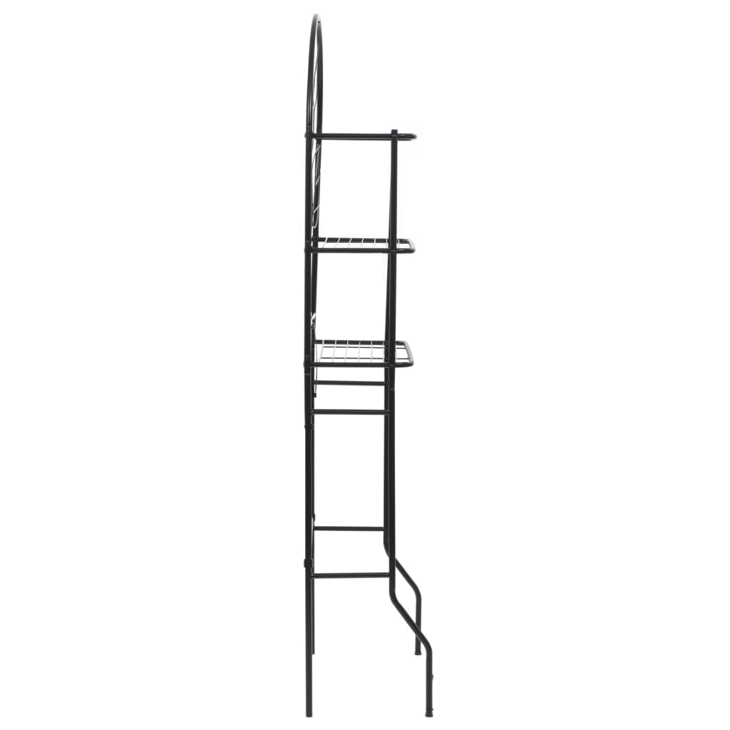 WC-hylly musta 60 x 33 x 174 cm - Sisustajankoti.fi