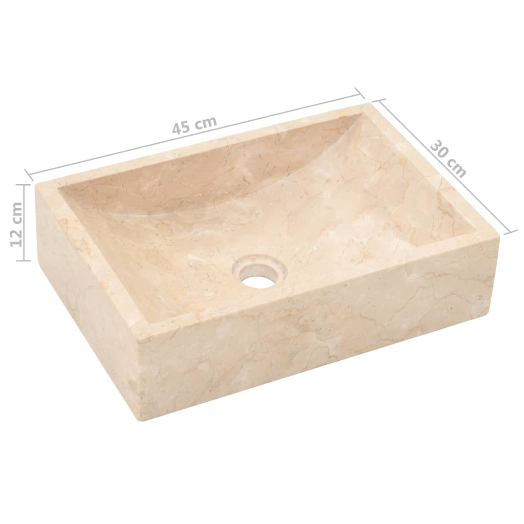 Pesuallas marmori 45x30x12 cm kerma - Sisustajankoti.fi