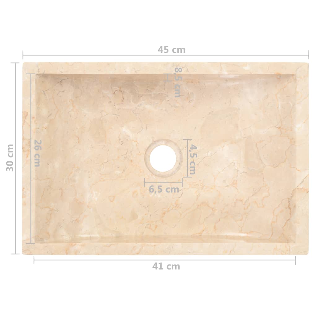 Pesuallas marmori 45x30x12 cm kerma - Sisustajankoti.fi