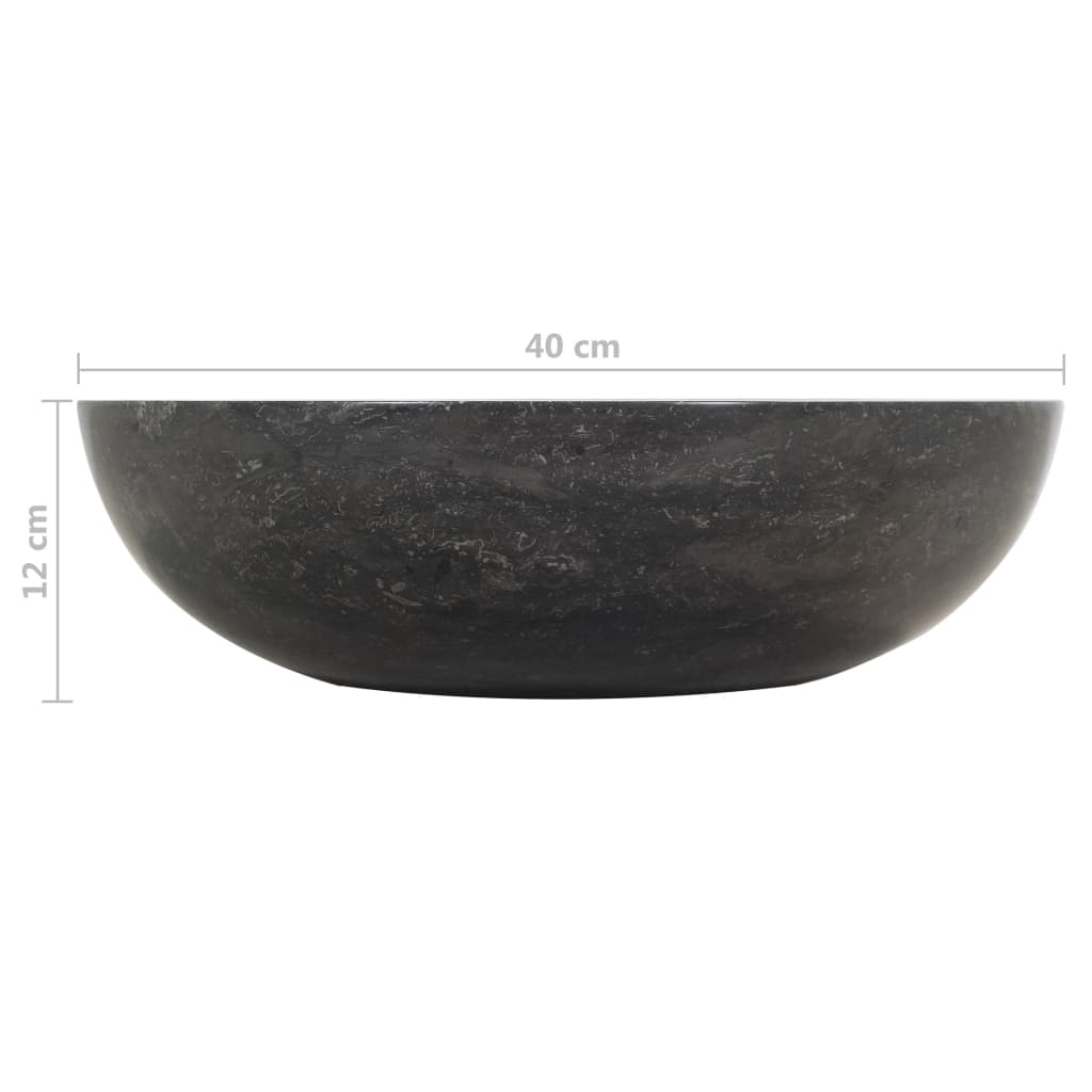 Pesuallas marmori 40x12 cm musta - Sisustajankoti.fi