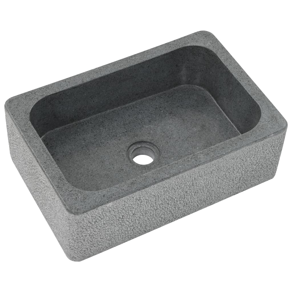 Pesuallas jokikivi 45x30x15 cm musta - Sisustajankoti.fi