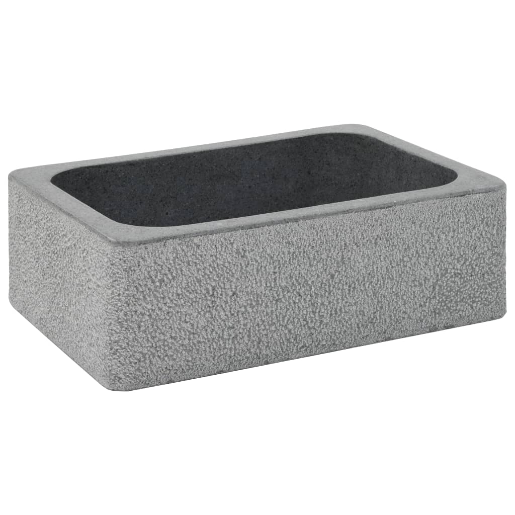 Pesuallas jokikivi 45x30x15 cm musta - Sisustajankoti.fi