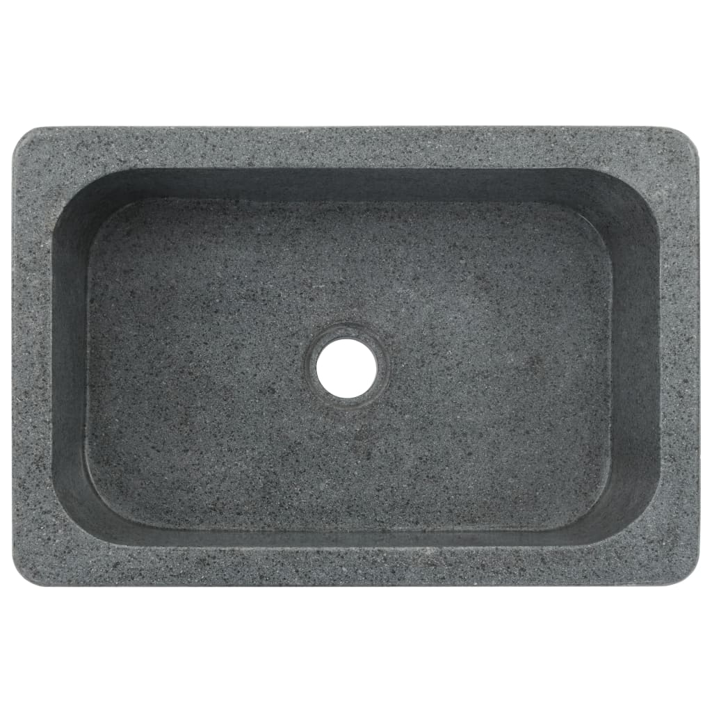 Pesuallas jokikivi 45x30x15 cm musta - Sisustajankoti.fi