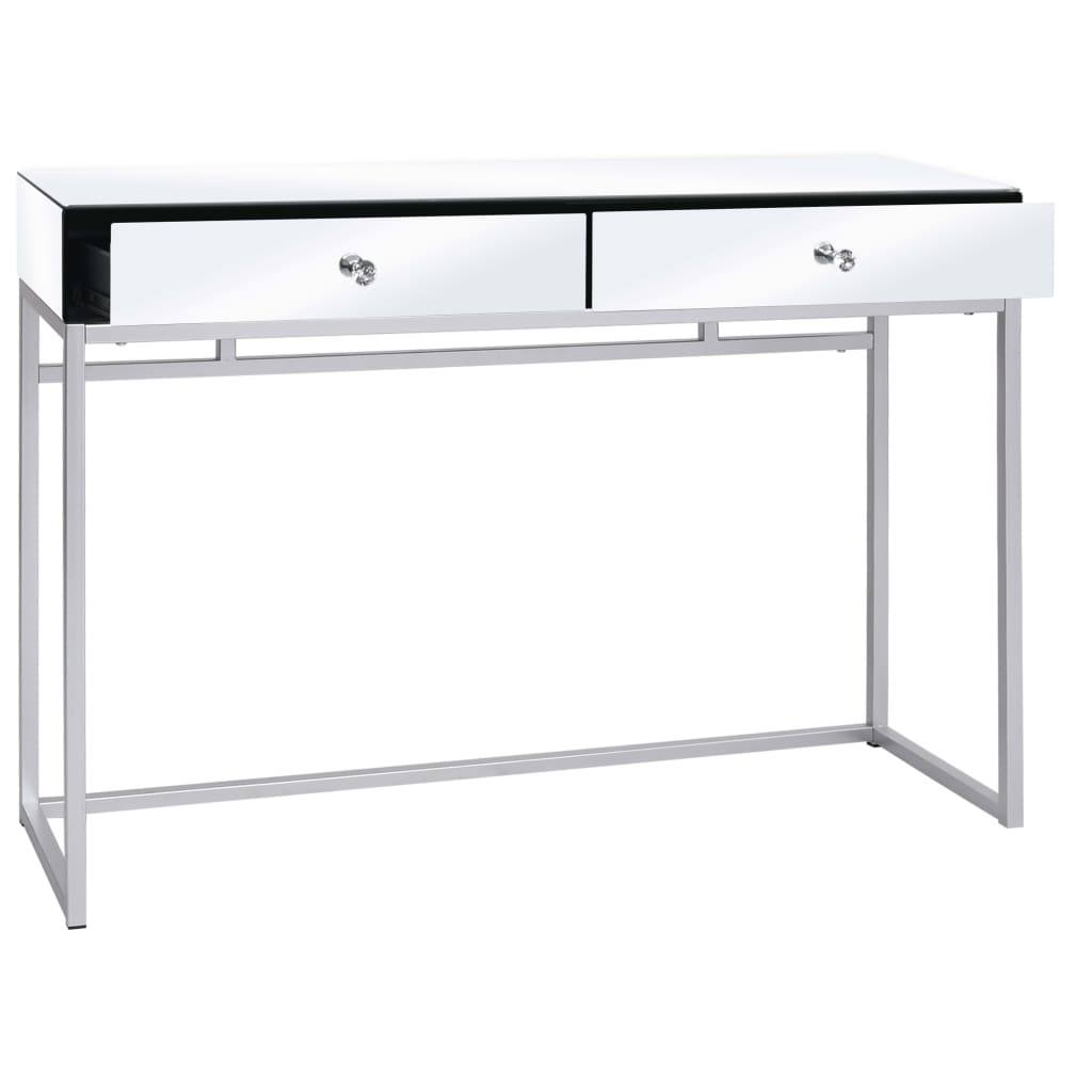 Heijastava konsolipöytä teräs ja lasi 107x33x77 cm - Sisustajankoti.fi
