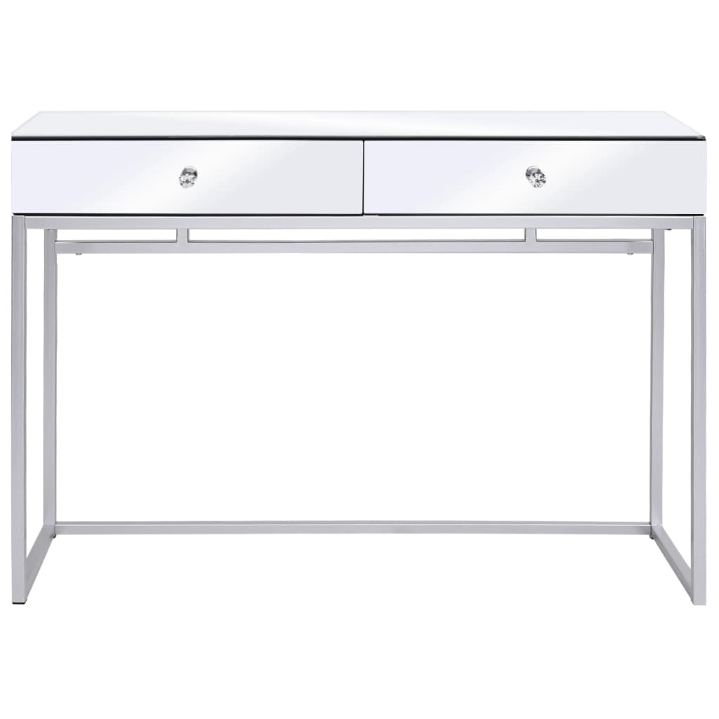 Heijastava konsolipöytä teräs ja lasi 107x33x77 cm - Sisustajankoti.fi