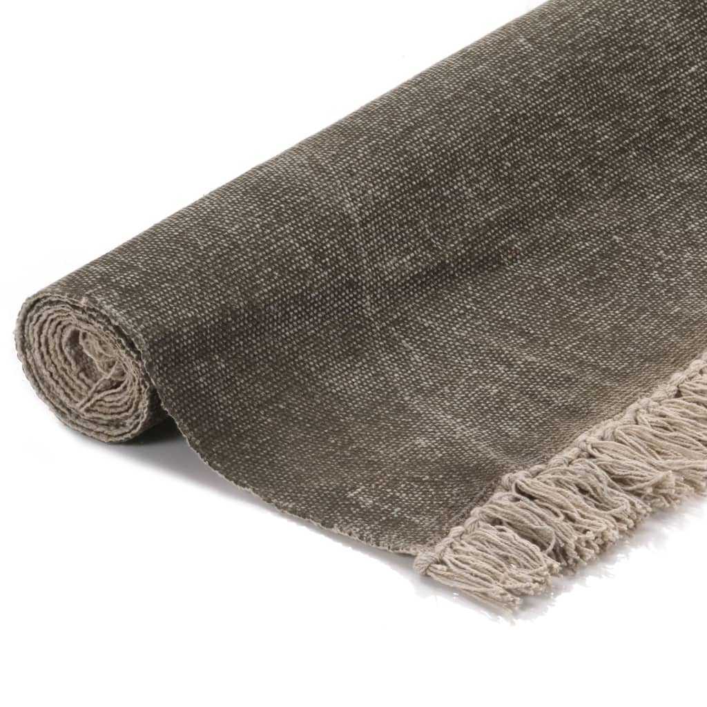 Kilim matto puuvilla 200x290 cm ruskeanharmaa - Sisustajankoti.fi
