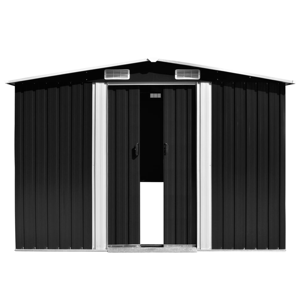 Puutarhavaja 257x298x178 cm metalli antrasiitti - Sisustajankoti.fi
