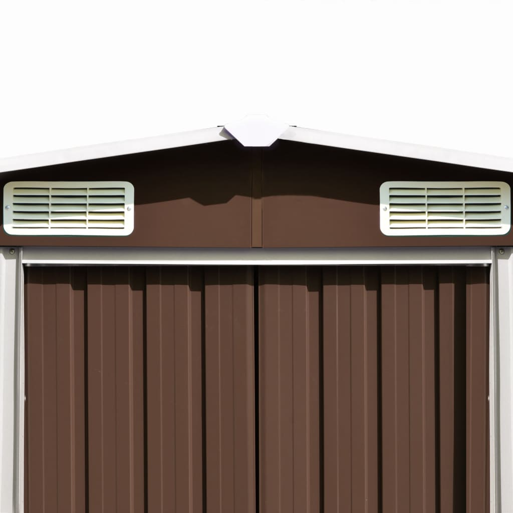 Puutarhavaja 257x580x181 cm metalli ruskea - Sisustajankoti.fi