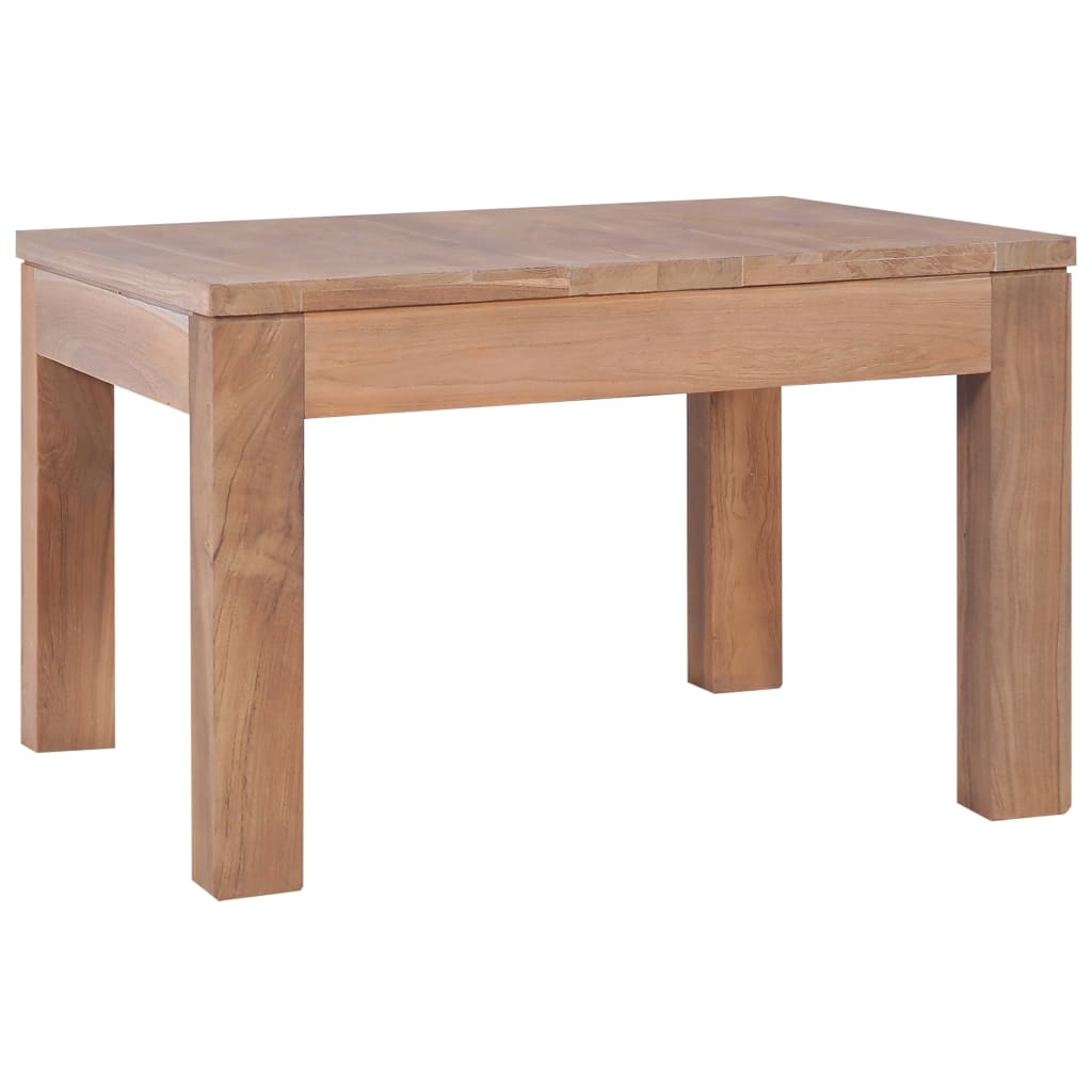 Sohvapöytä luonnollisesti käsitelty tiikki 60x60x40 cm - Sisustajankoti.fi