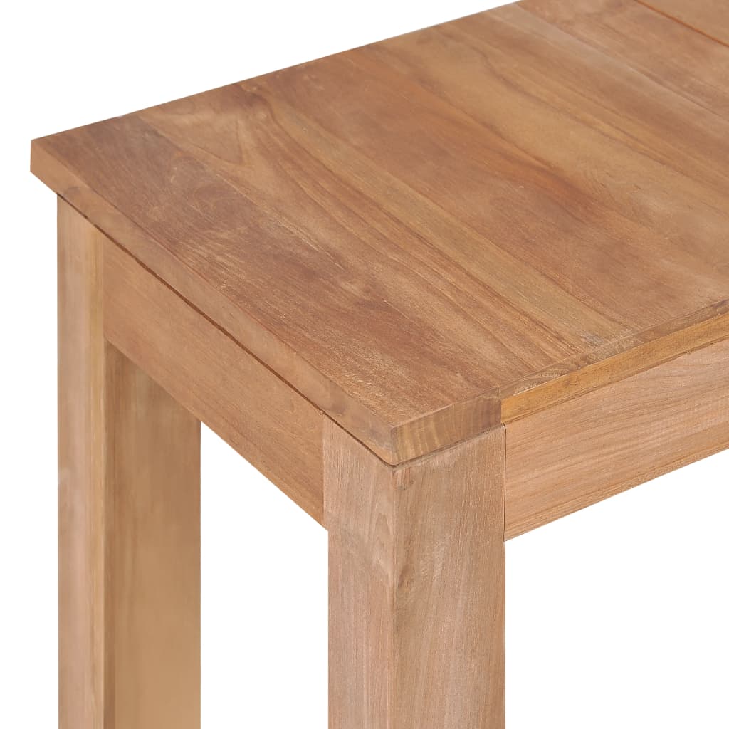 Konsolipöytä tiikki luonnollinen viimeistely 110x35x76 cm - Sisustajankoti.fi