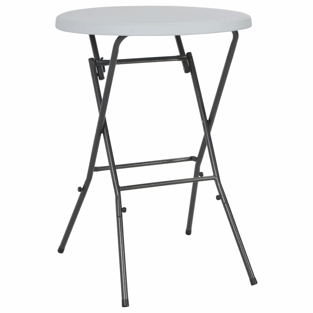 Kokoontaitettava baaripöytä valkoinen 80x110 cm HDPE - Sisustajankoti.fi