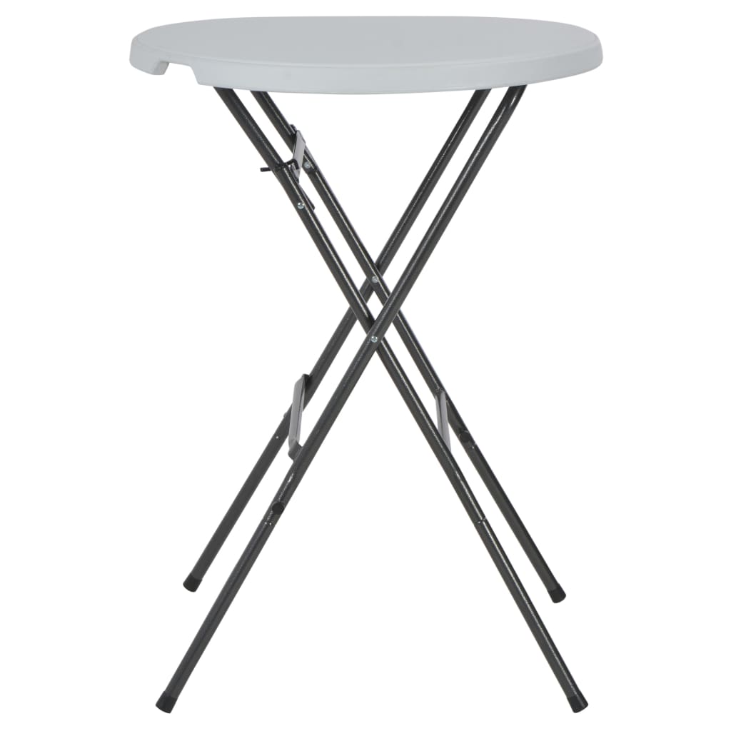 Kokoontaitettava baaripöytä valkoinen 80x110 cm HDPE - Sisustajankoti.fi
