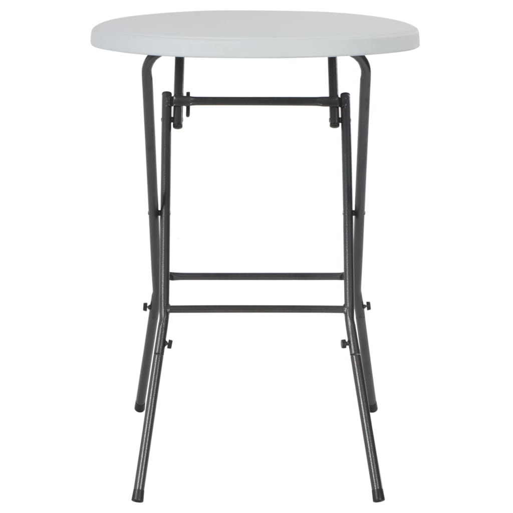 Kokoontaitettava baaripöytä valkoinen 80x110 cm HDPE - Sisustajankoti.fi