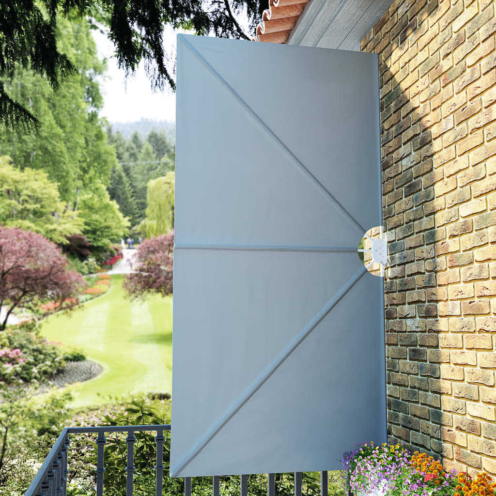 Kokoontaittuva terassin sivumarkiisi harmaa 300x150 cm - Sisustajankoti.fi