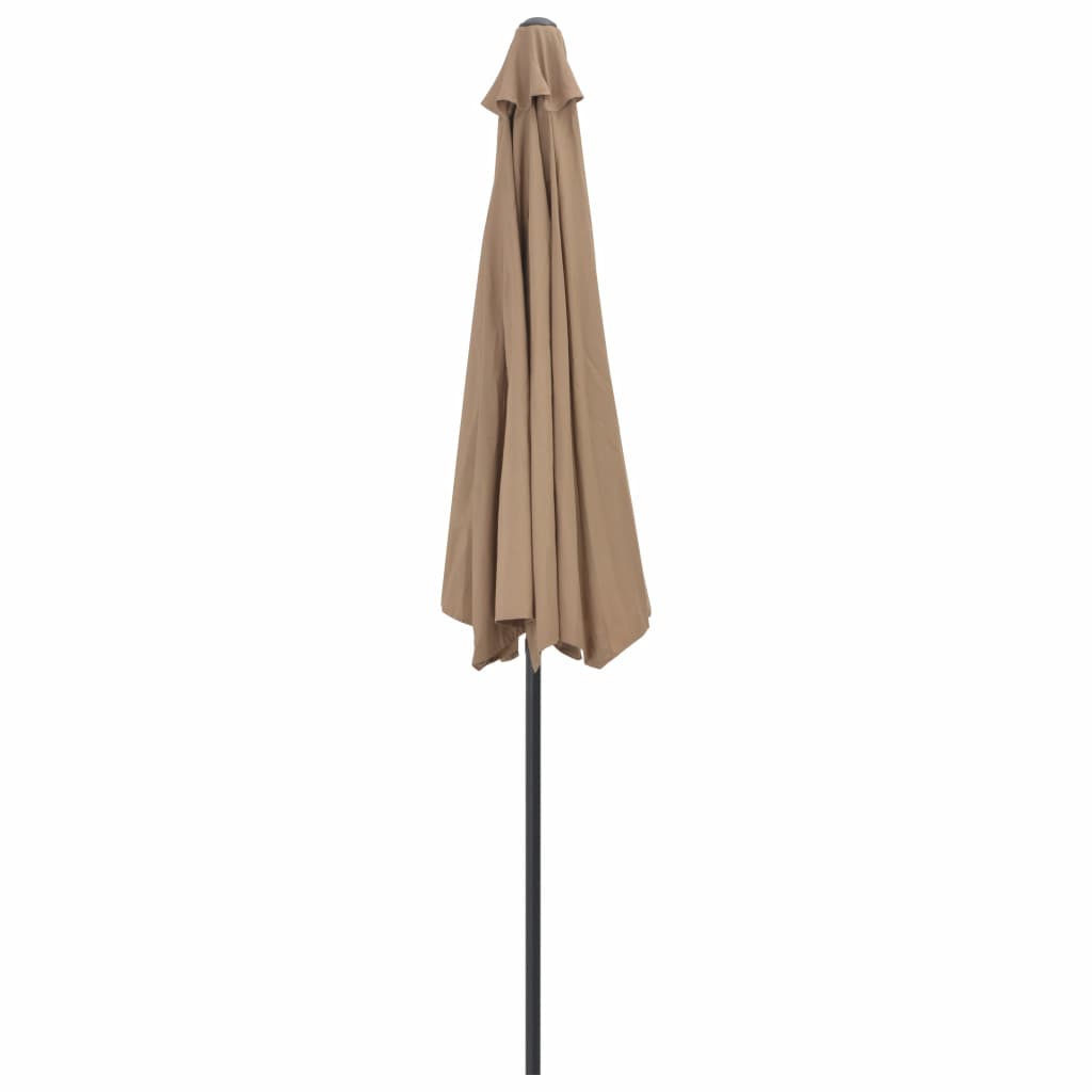 Parvekkeen puoliaurinkovarjo alumiinitanko 300x150 cm ruskea - Sisustajankoti.fi