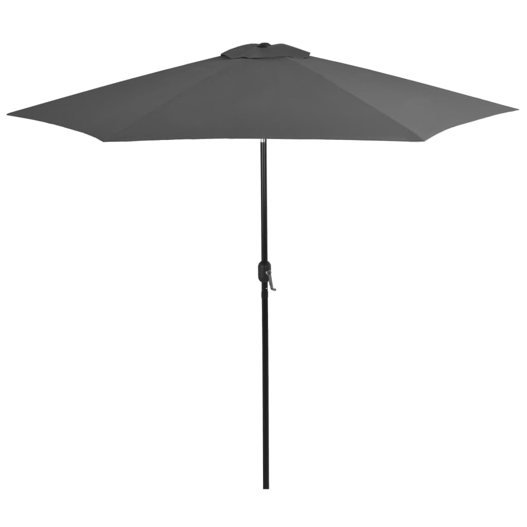 Aurinkovarjo metallirunko 300 cm antrasiitti - Sisustajankoti.fi