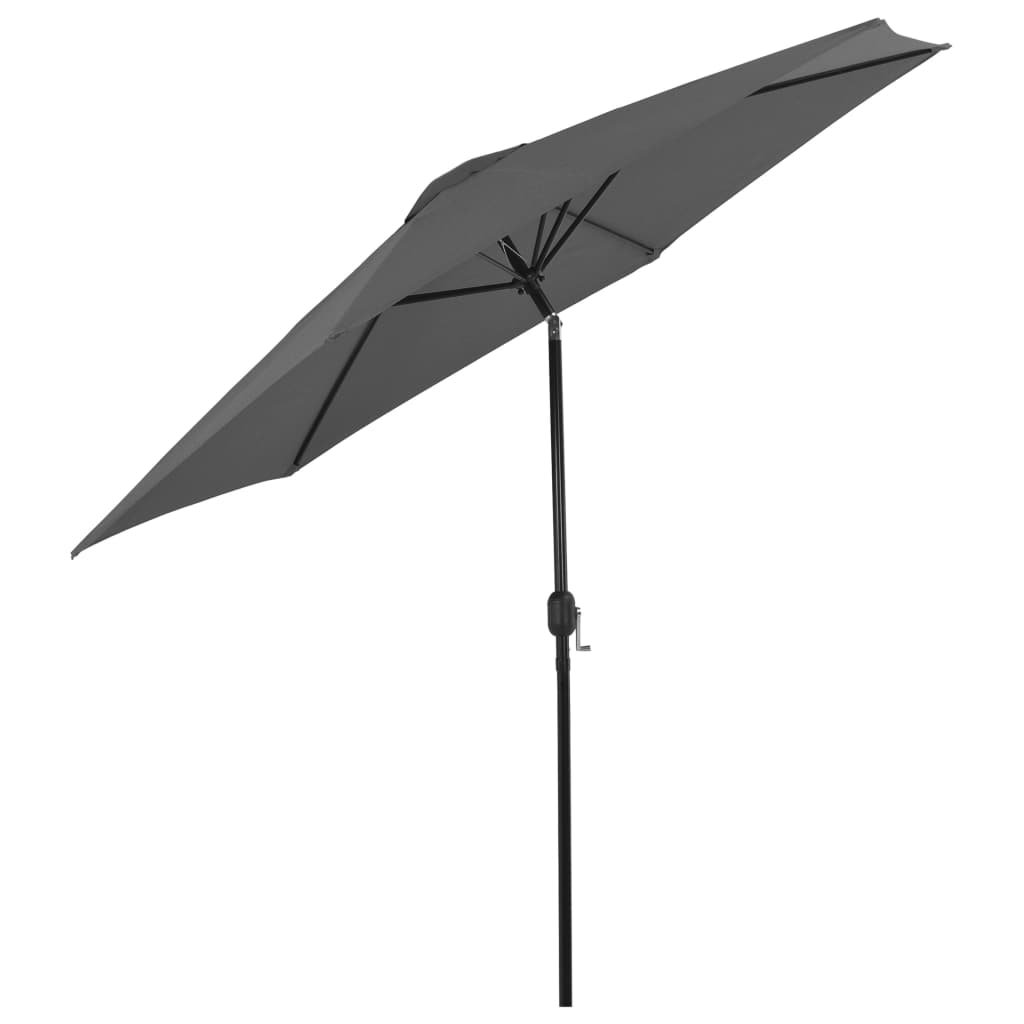 Aurinkovarjo metallirunko 300 cm antrasiitti - Sisustajankoti.fi