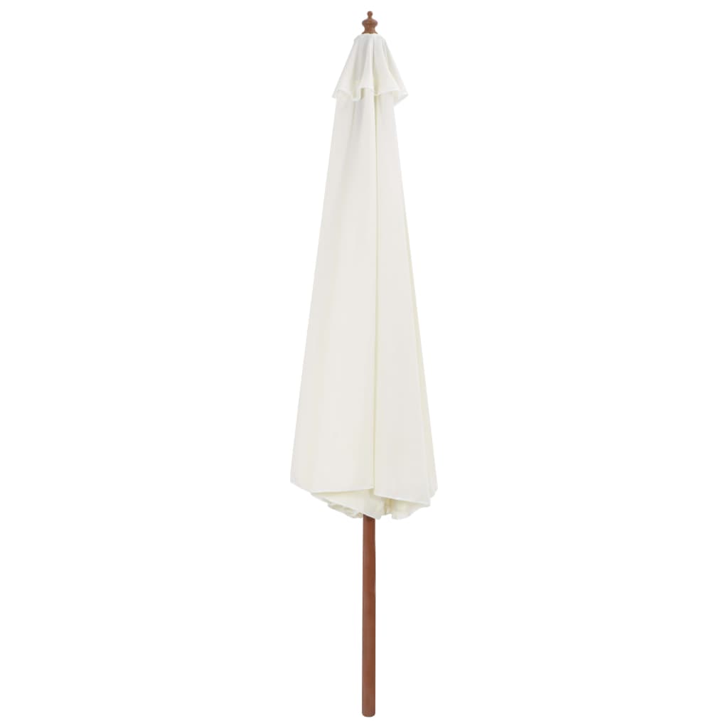 Aurinkovarjo puurunko 350 cm hiekanvalkoinen - Sisustajankoti.fi