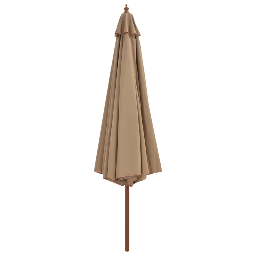 Aurinkovarjo puurunko 350 cm ruskeanharmaa - Sisustajankoti.fi