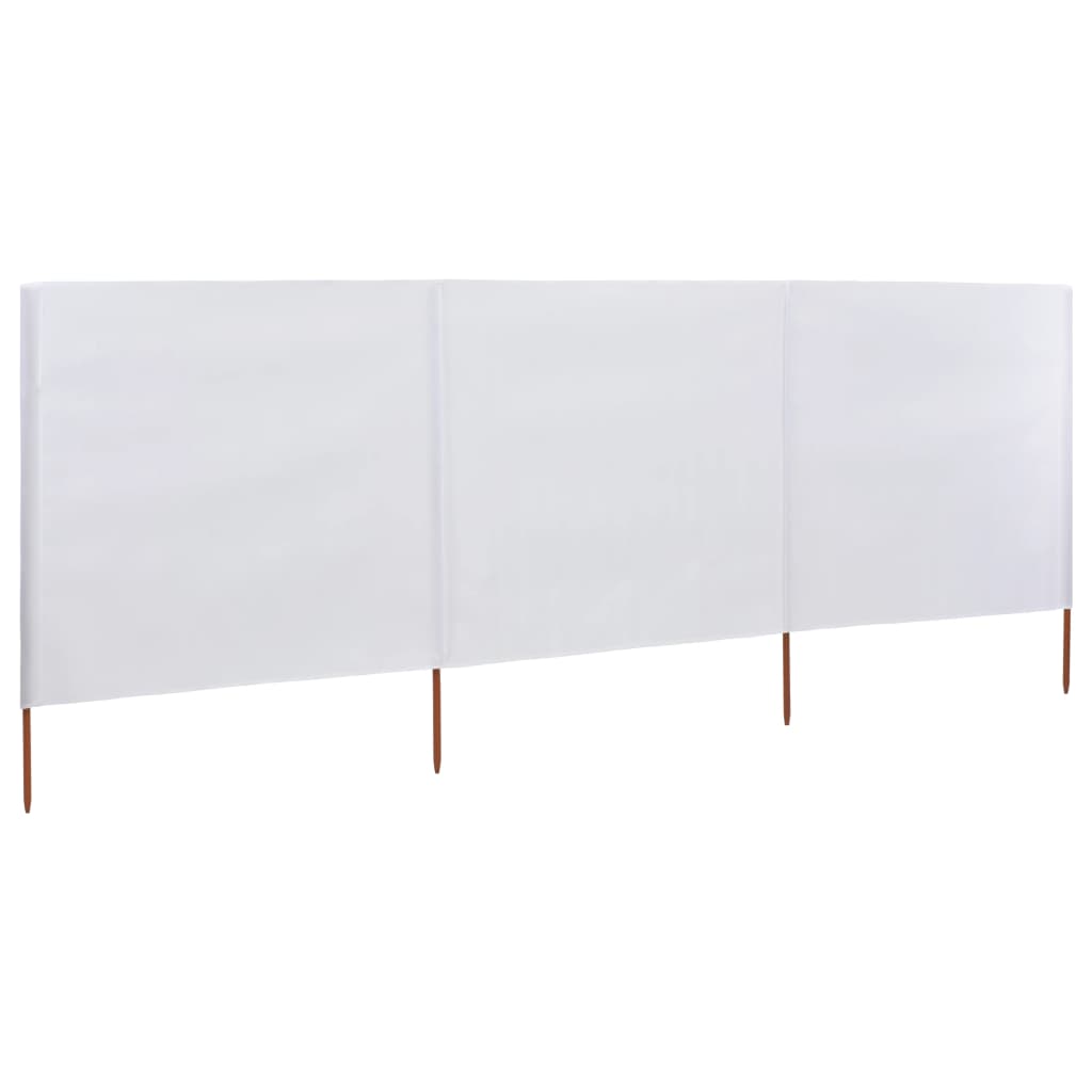 Tuulensuojakangas 3 paneelilla 400 x 120 cm valkoinen - Sisustajankoti.fi