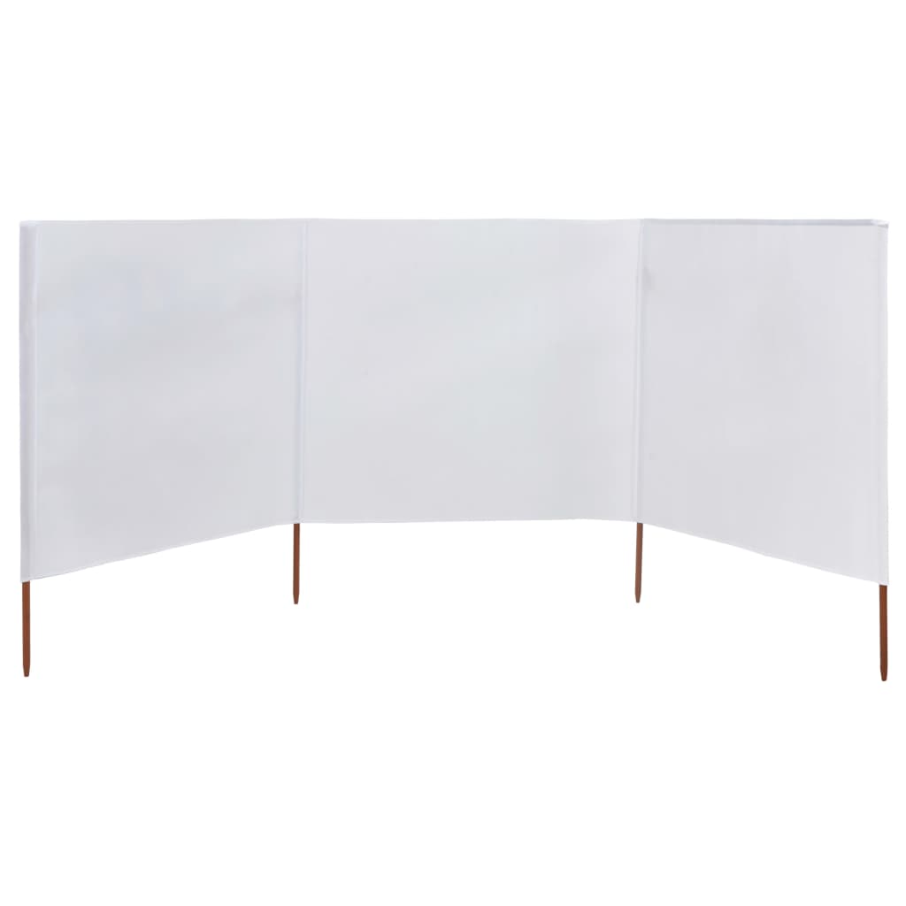 Tuulensuojakangas 3 paneelilla 400 x 120 cm valkoinen - Sisustajankoti.fi