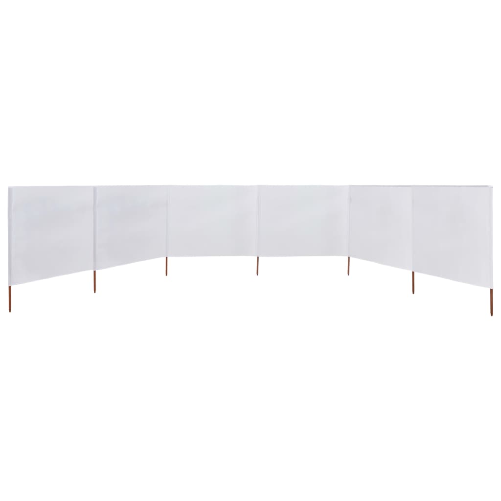 Tuulensuojakangas 6 paneelilla 800 x 80 cm valkoinen - Sisustajankoti.fi