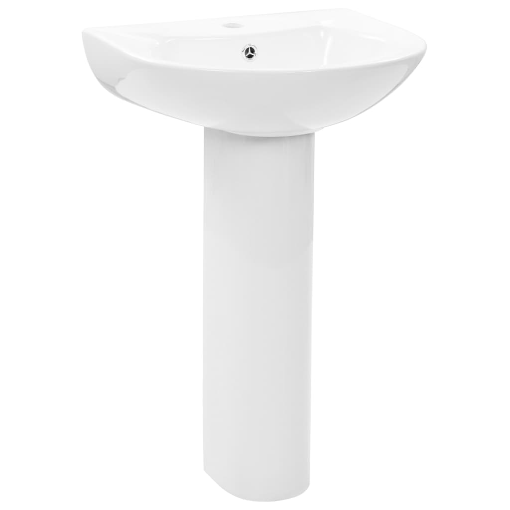Vapaasti seisova pesuallas jalustalla keraaminen 520x440x190 mm - Sisustajankoti.fi