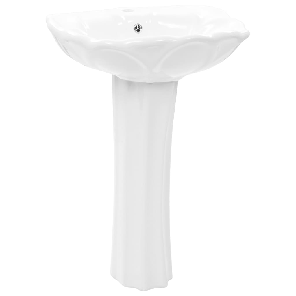 Vapaasti seisova pesuallas jalustalla keraaminen 580x510x200 mm - Sisustajankoti.fi
