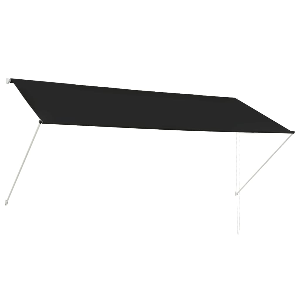 Sisäänkelattava markiisi 300x150 cm antrasiitti - Sisustajankoti.fi