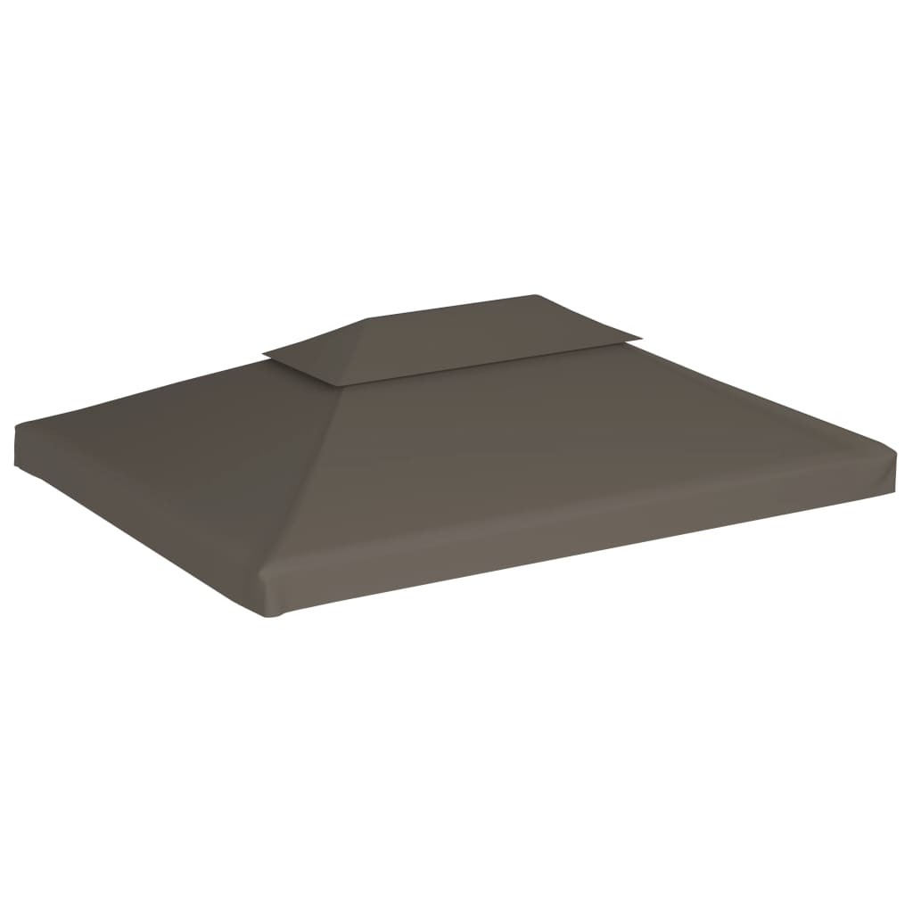 Huvimajan katto 2 kerrosta 310 g / m² 4x3 m harmaanruskea - Sisustajankoti.fi