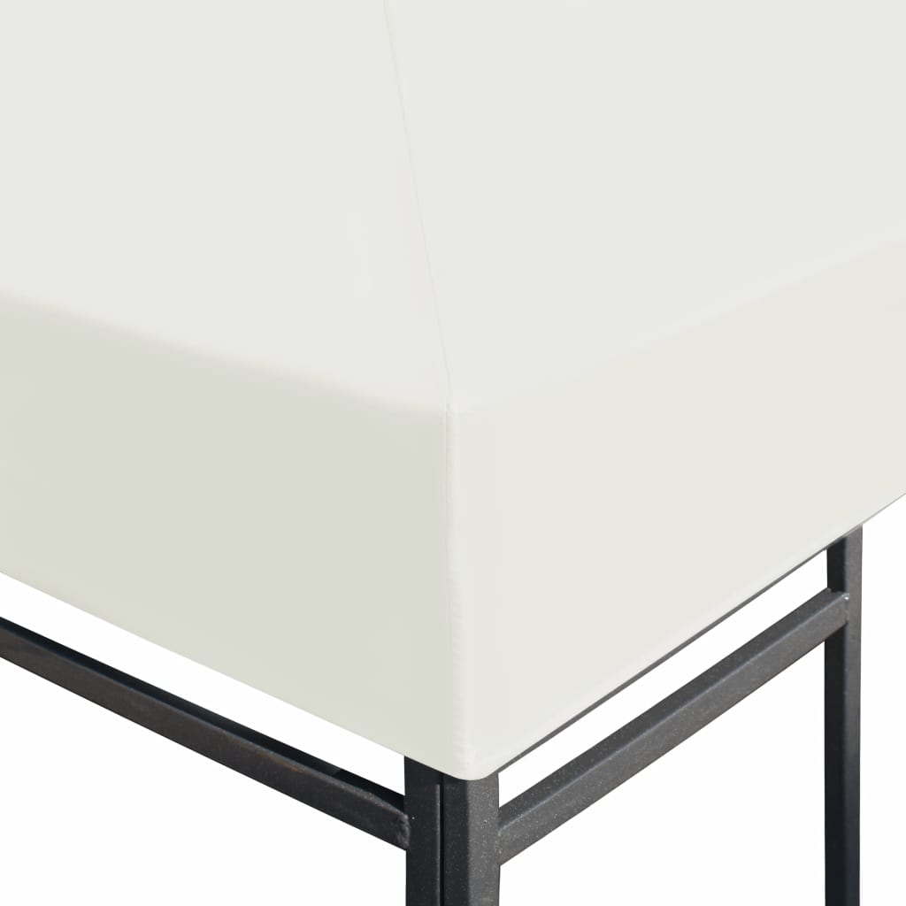 Huvimajan katto 310 g / m² 3x3 m kermanvalkoinen - Sisustajankoti.fi