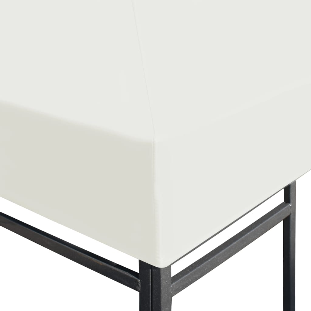 Huvimajan katto 310 g/m² 4x3 m kermanvalkoinen - Sisustajankoti.fi