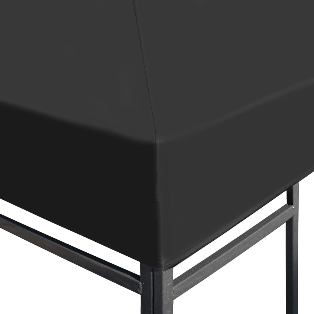 Huvimajan katto 310 g/m² 4x3 m harmaa - Sisustajankoti.fi