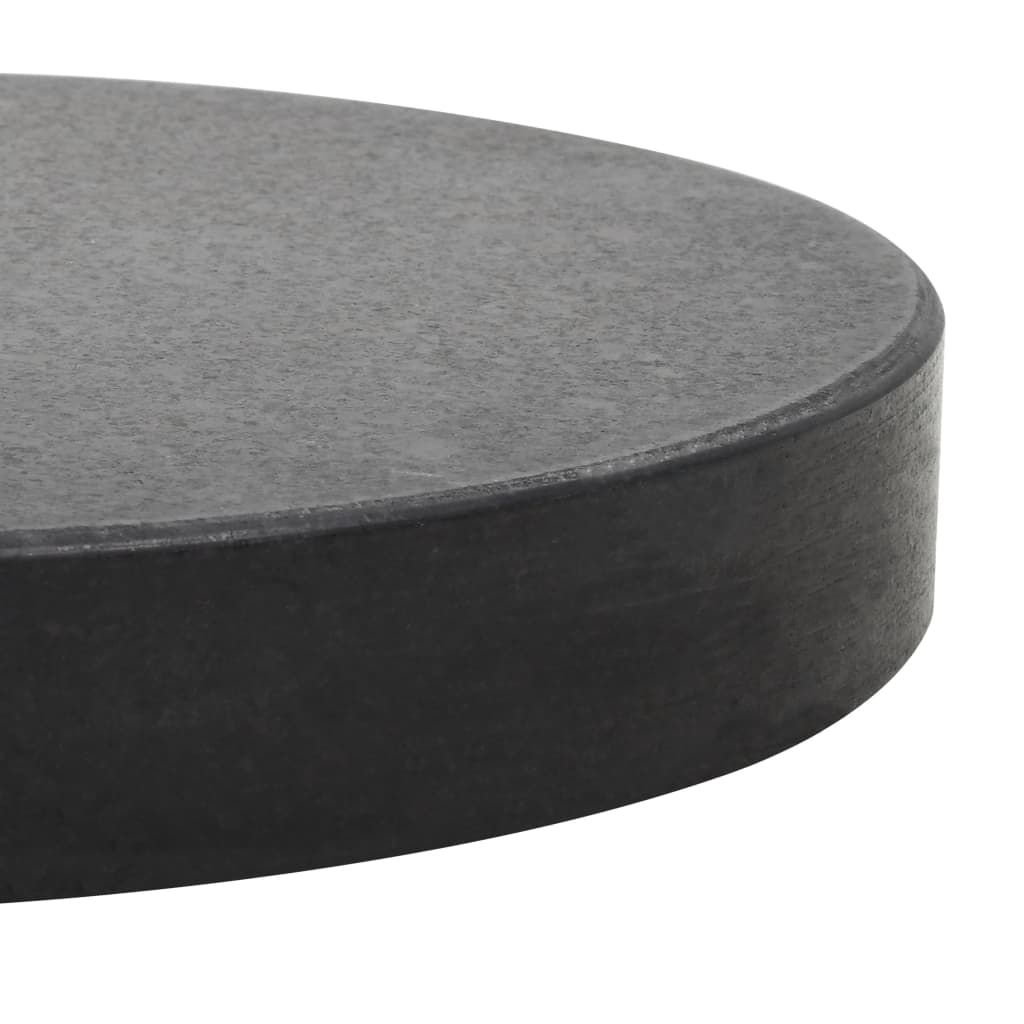 Aurinkovarjon alusta graniitti 20 kg pyöreä musta - Sisustajankoti.fi
