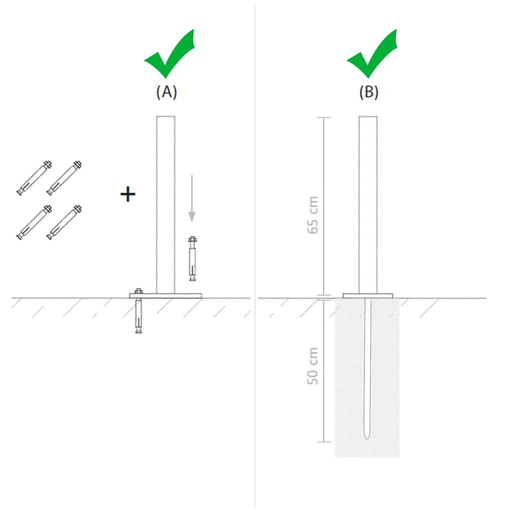 Vaihtoteräsjalat 2 kpl 115 cm hopea - Sisustajankoti.fi