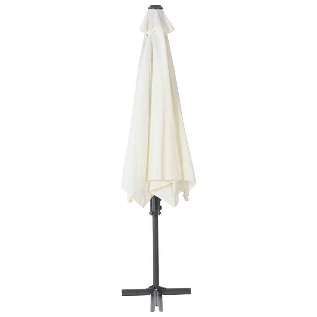 Aurinkovarjo terästanko 300 cm hiekka - Sisustajankoti.fi
