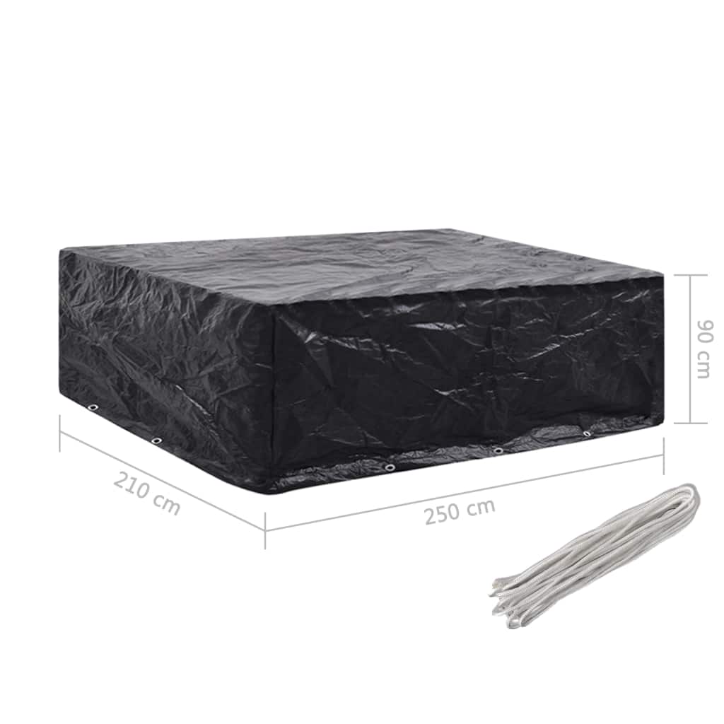 Puutarhakalusteiden suoja 8 purjerengasta 250x210x90 cm - Sisustajankoti.fi