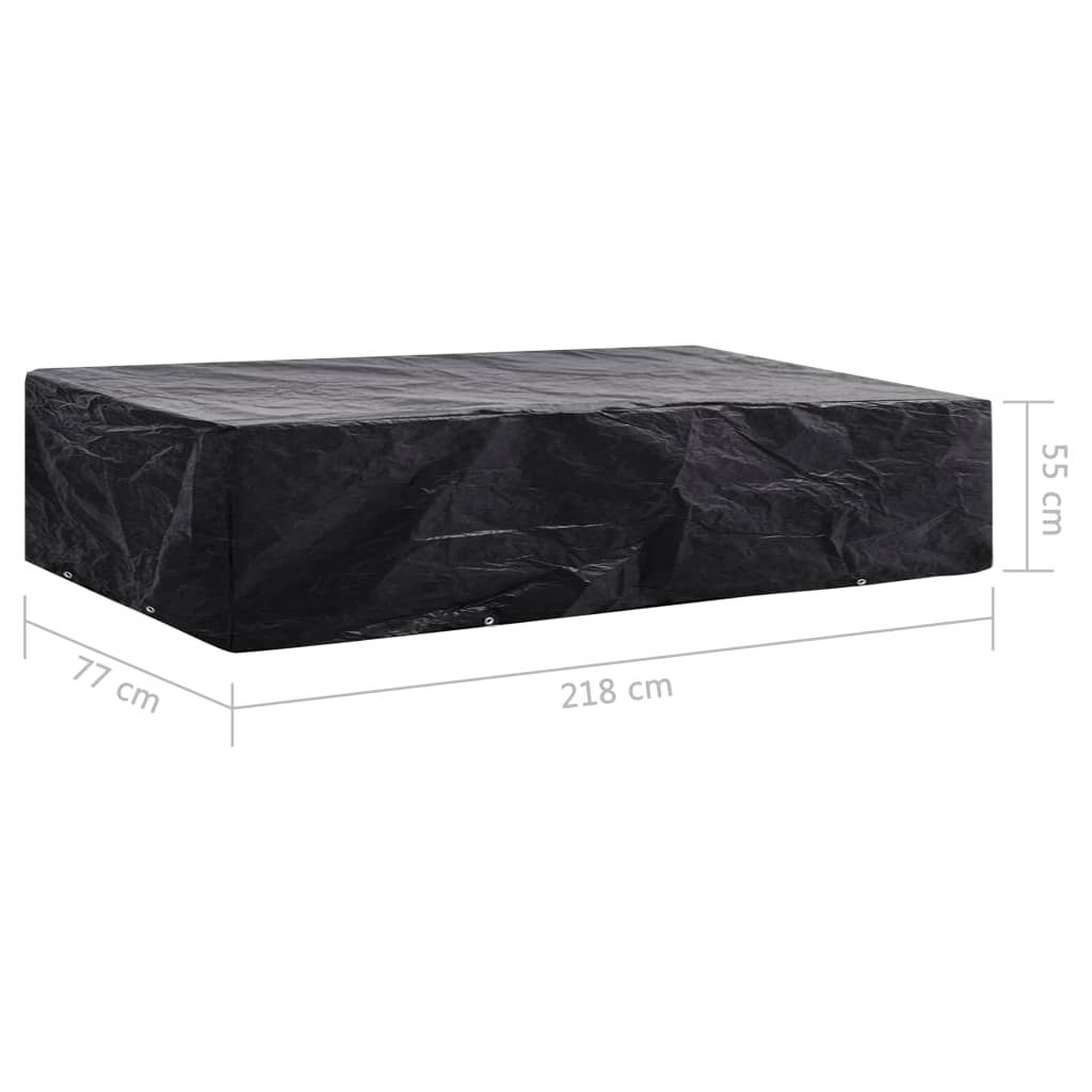 Aurinkotuolin suoja 8 purjerengasta 218 x 77 x 55 cm - Sisustajankoti.fi