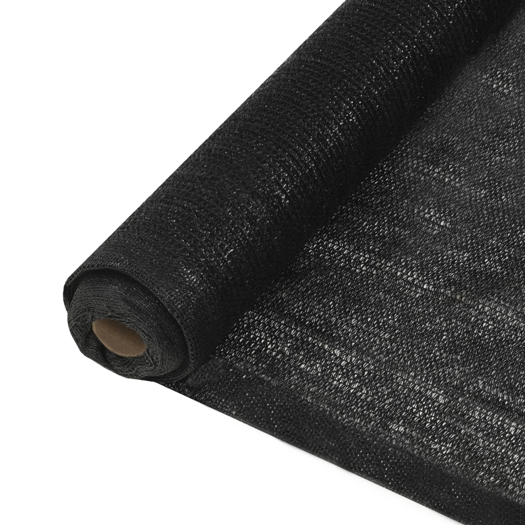 Näkösuoja HDPE 2x25 m musta - Sisustajankoti.fi
