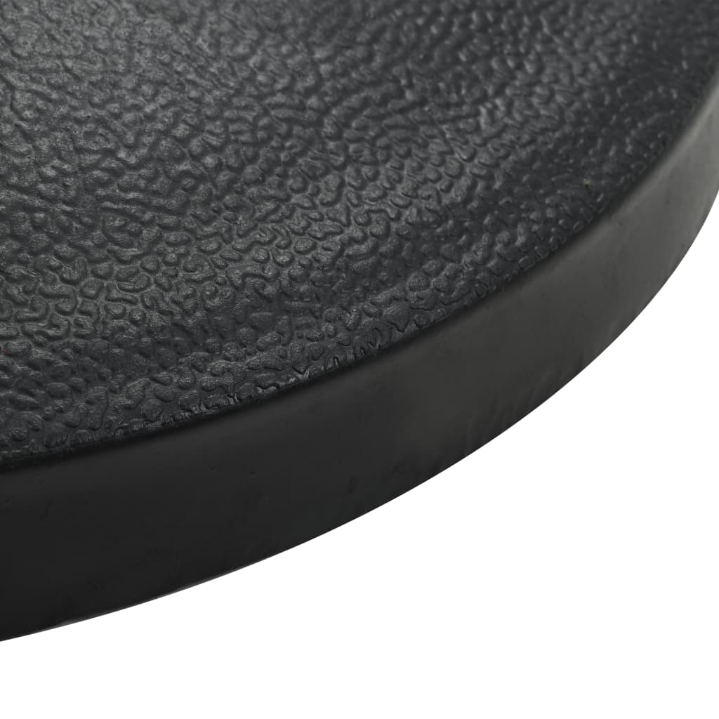 Aurinkovarjon jalka polyresiini 9 kg puolipyöreä musta - Sisustajankoti.fi