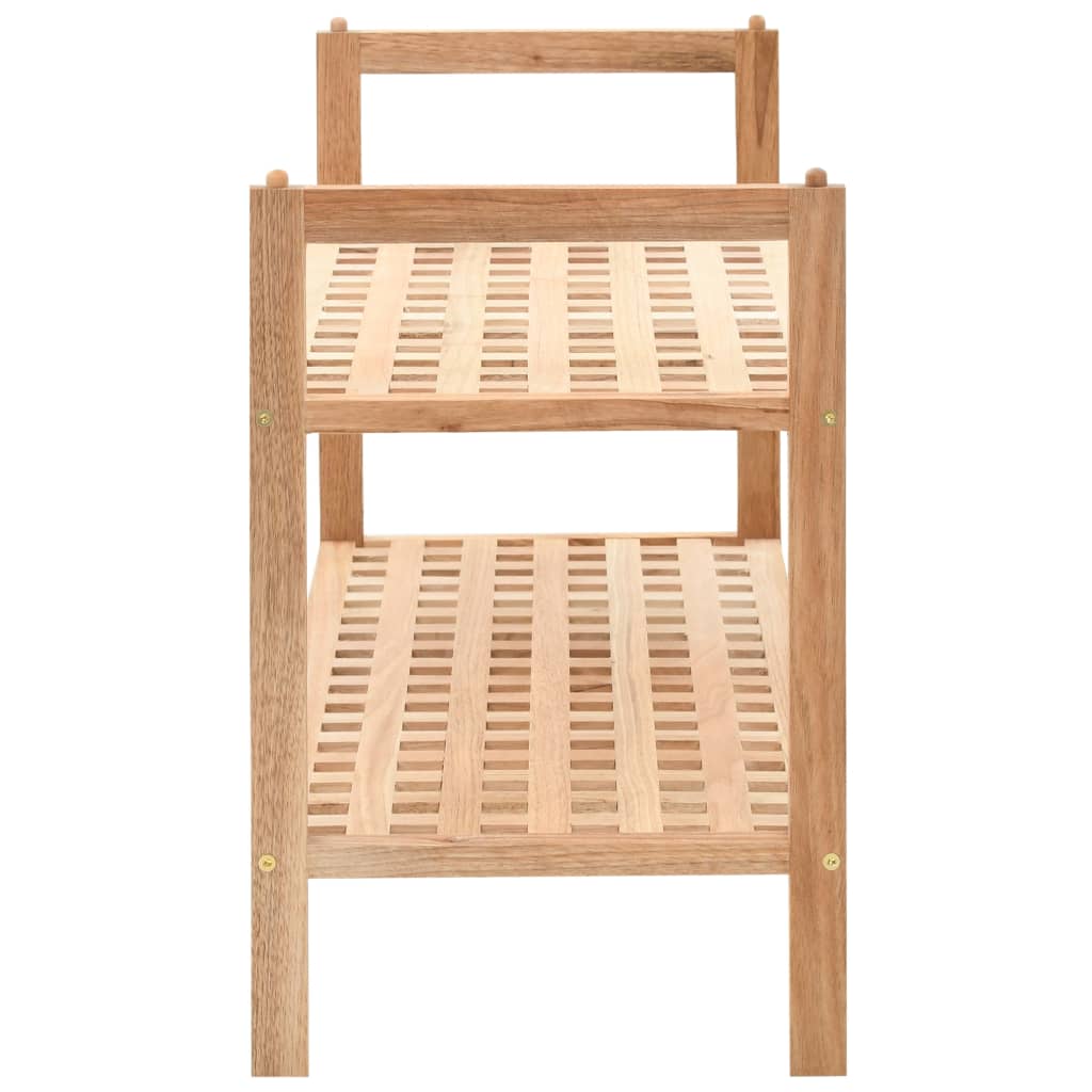 Kenkäteline kiinteä pähkinäpuu 69x26x40 cm - Sisustajankoti.fi